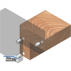 Druckknopfverbinder Upat, fr unsichtbare Verbindung von Holz-/Plattenteilen