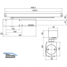 Gleitschiene E-BG, silber