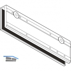 Glasklemmplatte TS 3000, Glasstrke max. 10 mm, silber