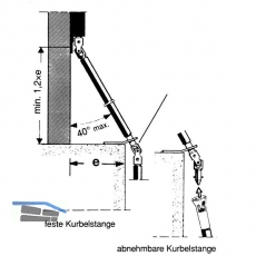 Gelenkbertragung GEZE, Stahl verzinkt