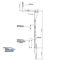 Flexibles Gestnge OL 90 N, 700 mm, Aluminium wei RAL 9016