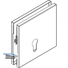 Abdeckkappen eckig Profilzylinder zu HAWA Toplock