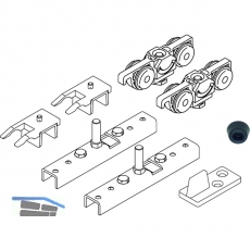 Beschlagset HELM 73 minimale Einbauhhe, ohne Laufschiene