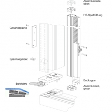 GU-937/934 HS-Spaltlftung komplett, FH 2115-2765 mm