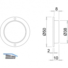 Sensorschalter CAPSENS 12 V/DC, max. 30 W, mit Verteiler