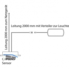 Sensorschalter CAPSENS 12 V/DC, max. 30 W, mit Verteiler