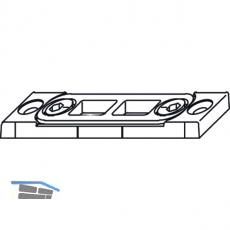 Riegelschlieteil Multi-Trend, Falz. 11/7/8mm, verzinkt silberfrbig (23886)