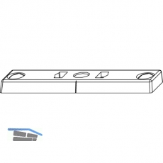 Schlieteil f. ffnungsbegrenzung, Falz 12 mm, Zinkdruckgu silberfrbig (54697)