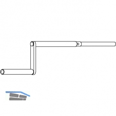 Bedienungskurbel 400 mm, ohne Kreuzgelenk 23859
