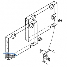 Ziehl - 25 Mitnehmer zum Anschrauben 15 x 15 x 20, StahL - verzinkt, mit Gui