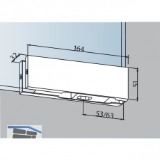 Unterer Eckbeschlag DORMA PT 10, Glas 10 mm, Edelstahl (03.100)