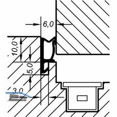 berschlagdichtung ACF 5473 H, Kunststoff anthrazit