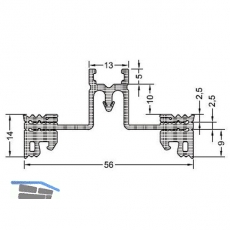 Riegeldichtung GF60 R-E2, Bundlnge 30 m, Kunststoff APTK schwarz