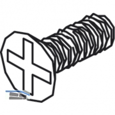 Befestigungsschrauben zu Festglashalteprofil - M 3 x 8, StahL - verzinkt