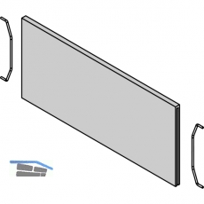 BLUM AMBIA-LINE Querteiler Frontauszugsrahmen, B242mm, Nebraska Eiche