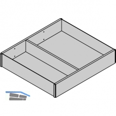 BLUM AMBIA-LINE Schubkastenrahmen ab NL270 mm, B242mm, Bardolino Eiche