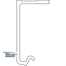 PS06 - Laufschiene, Lnge 3000, Aluminium natur eloxiert