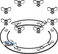 Geberit Flansch u Schrauben zu