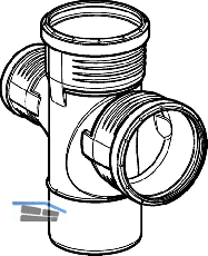 Geberit Abzweig 2x PP-MD 87.5G