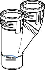 Geberit Parallelabzweig PP-MD d90/90