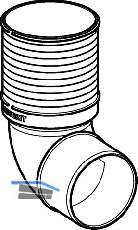 Geberit Abgangsbogen PP-MD d90 lang