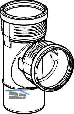 Geberit Abzweig PP-MD 87.5G d90/90