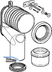 Geberit P-Anschlussgarnitur fr Stand-WC