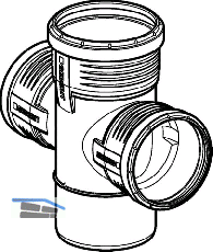 Geberit Abzw.2x PP-MD 87.5G d125/110/110