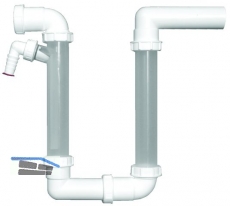 HL136.2 Kondensatsifon DN40 m. transparenten Standrohren