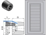 Fentro Anschlagpuffer 20mm schwarz S587A75004