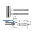 Einbohrband SFS 30-145-000 verzinkt zweiteilig Gr. 14,5