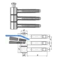 Einbohrband SFS 40H-13-004 verzinkt dreiteilig Gr. 13