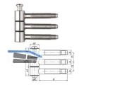 Einbohrband SFS 40H-145-000 verzinkt dreiteilig Gr. 14,5