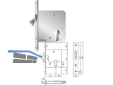 Bogenriegelschloss KFV 1620 BB Dorn 55mm mit Klappringschlssel