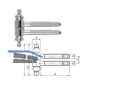 Einbohr-Zierband SFS 55B-16-000 Messing patiniert zweiteilig Gr. 16