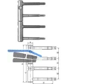 Einbohrband 11R-15-003 verstellbar verinkts GSS Gr. 15 Bandhhe 112 mm