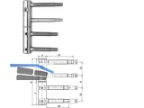 Einbohrband 11R-20-007 3-DIM verzinkt GSS Gr. 20 Bandhhe 112 mm