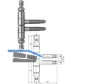 Einbohr-Zierband SFS 50B-16-001 Messing patiniert zweiteilig Gr. 16 hoch