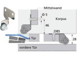 Distanzrolle fr hohe Schiebetren 27740