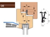 Fensterdichtung Goll A 2004-DB dunkelbraun, VPE 150 lfm