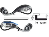 Drckerpaar, Vierkantstift lose 8,5 mm, Trstrke bis 60 mm