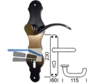 Drckerpaar, Vierkantstift lose 8,0 mm mit Hlse auf 8,5 mm, Trstrke 38-45 mm