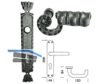 Drckerpaar, Vierkantstift lose abgesetzt von 8,5 mm auf 8,0 mm, Trstrke bis 60 mm