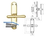 Fenstertrieb 520 ELEGANT Messing poliert