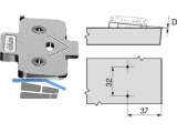 Distanzplatte 171A5010 +5 Grad 0,8 mm 257.568.3