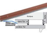 Brstenleisten 2500 mm braun Breite 27 mm 26453