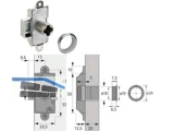 Kastenschloss Prestige 2000 Z23  18 mm Dorn 15 mm vernickelt 9133916