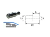 Bodentrger Max 70 mit Ansatz  5 mm Lnge = 20,0 mm verzinkt 4302.200