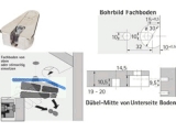 Verbindungsbeschlag-Excenter VB 21 fr 19-20 mm Fachbden vernickelt 47454