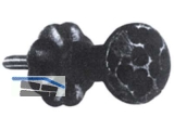 Mbelknopf 8606  25 mm Sockel- 30 mm Hhe = 30 mm schwarz verzinkt